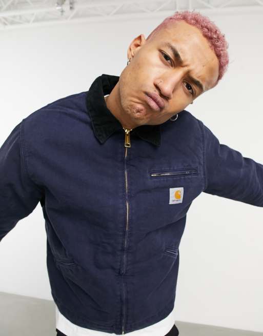 Carhartt WIP – OG Detroit – Gefütterte Jacke in Marineblau, 3 von 4
