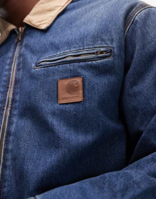 Carhartt WIP - OG Detroit - Jack in blauw met wassing, 2 van 4