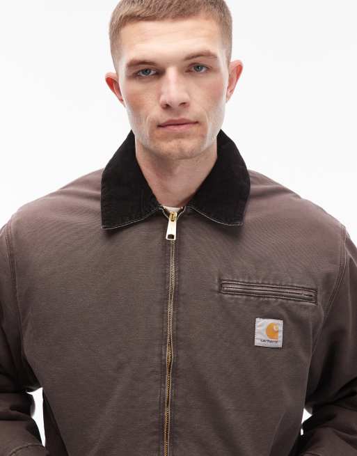 Carhartt WIP - OG Detroit - Jack in bruin met wassing, 5 van 5