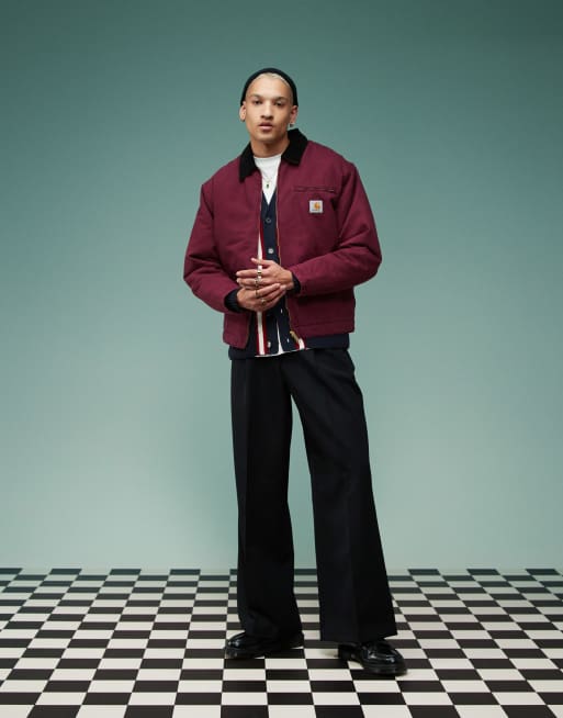 Carhartt WIP - OG Detroit - Jack met rits in bordeauxrood, 2 van 4
