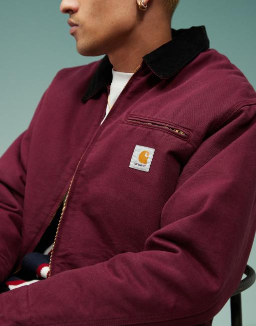 Carhartt WIP - OG Detroit - Jack met rits in bordeauxrood, 4 van 4