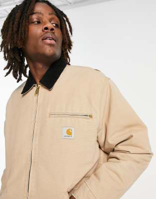 Carhartt WIP og detroit jacket in beige | ASOS