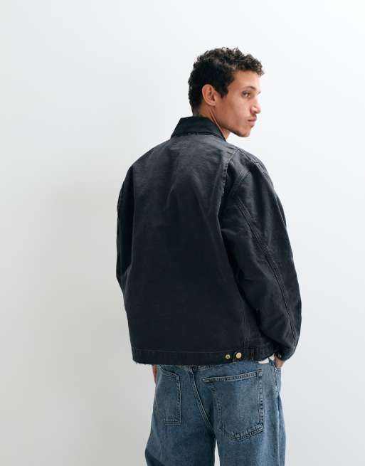 Carhartt WIP OG Detroit jacket in black wash, 3 of 5