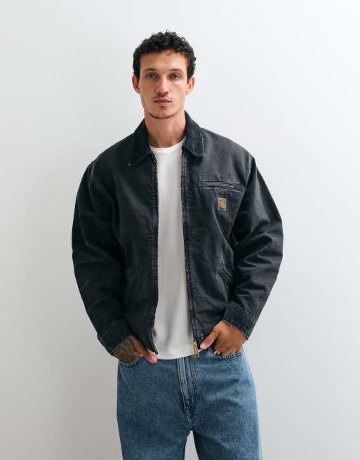 Carhartt WIP OG Detroit jacket in black wash, 5 of 5