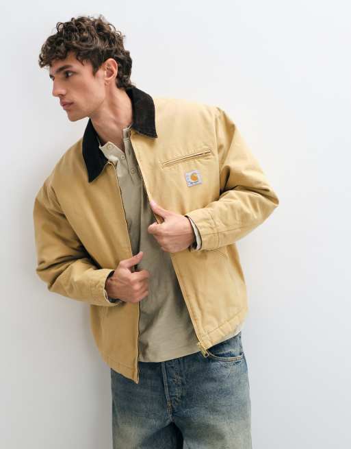 Carhartt WIP OG Detroit jacket in dusty hamilton brown, 3 of 5