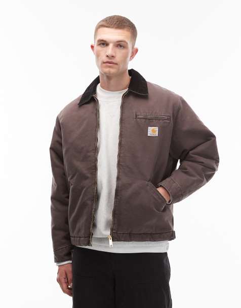 Carhartt WIP OG detroit jacket in washed brown - view 1