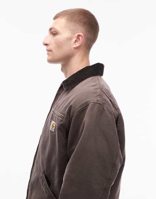 Carhartt WIP OG detroit jacket in washed brown