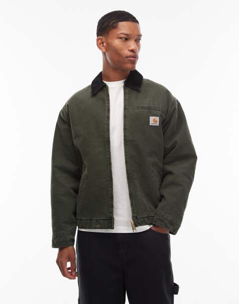 Carhartt WIP OG detroit jacket in washed green - view 1