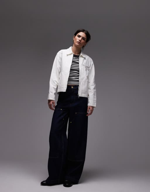 Carhartt wip og デトロイトジャケット S ホワイト Carhartt WIP ブルゾン アウター WIP/カーハートダブリュー