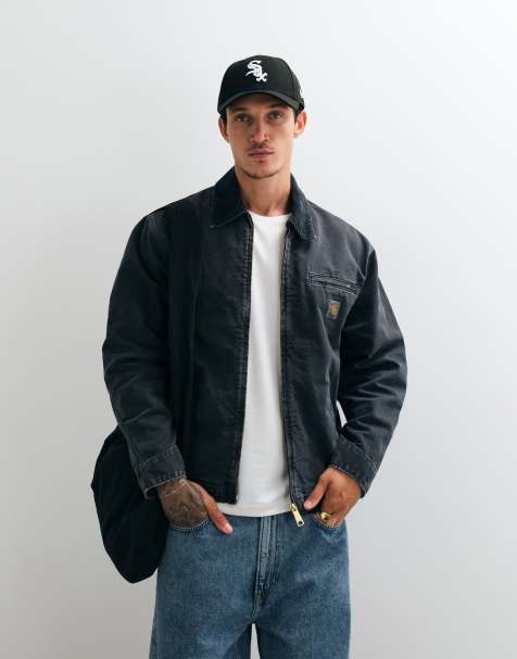 Carhartt WIP OG Detroit kurtka w czarnym spraniu - view 1