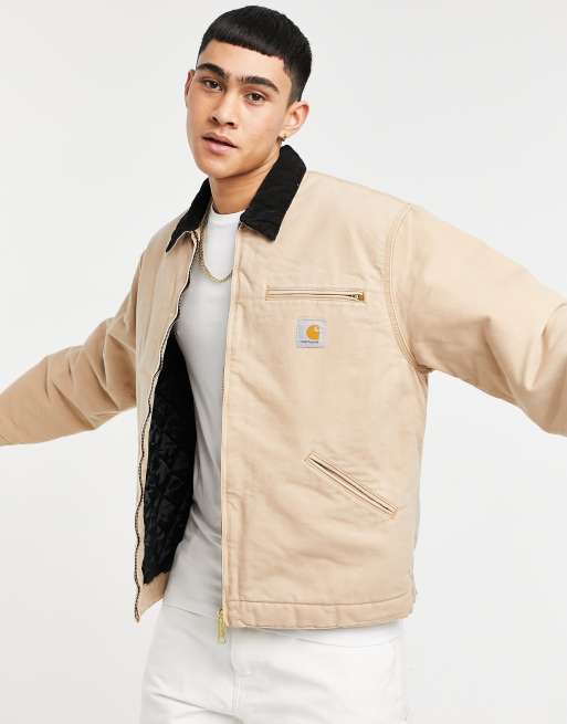 Carhartt WIP OG Detroit lined jacket in brown