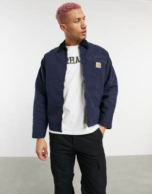 Navy carhartt outlet jacket