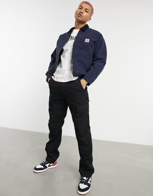 Carhartt WIP OG detroit lined jacket in navy, 4 of 4