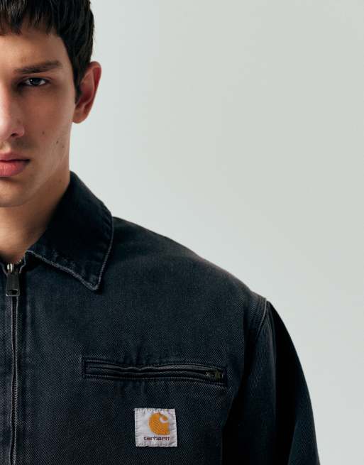 Carhartt WIP - OG Detroit - Sort denimjakke med vatteret for, 3 af 5