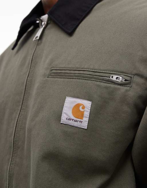 Carhartt WIP - OG Detroit - Veste avec col contrastant - Kaki, 4 de 5
