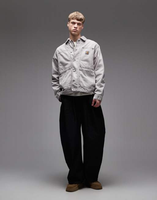 Carhartt WIP OG double front denim jacket in brown | ASOS
