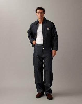 Carhartt WIP - OG Double Knee - Jean d'ensemble rigide coupe ample avec genoux renforcés - Bleu foncé délavé