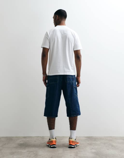 Carhartt WIP OG Double Knee Jorts in Blau mit Stone-Waschung, 5 von 5