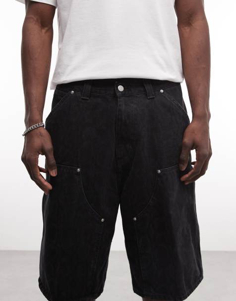 Carhartt WIP OG Double Knee loose fit carpenter-shorts i mørk slange-camouflage - view 1