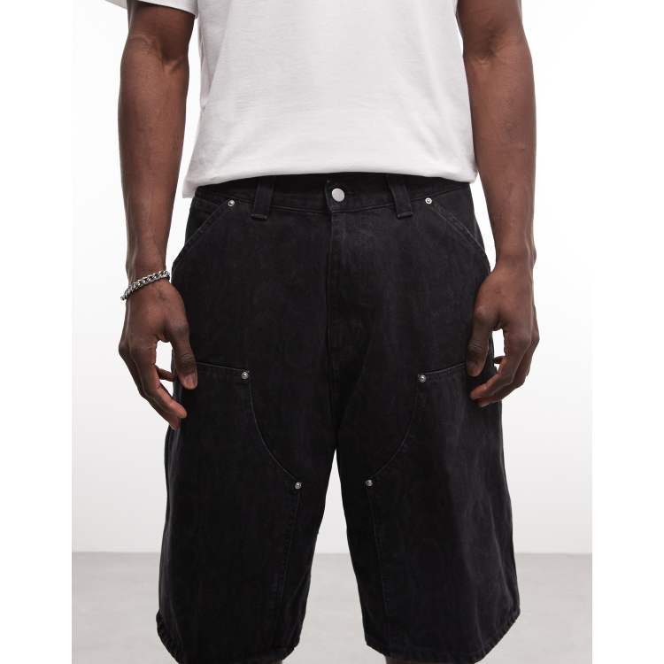 Carhartt WIP OG Double Knee loose fit carpenter shorts in dark