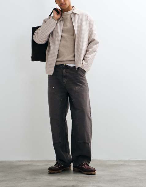 Carhartt WIP OG Double Knee Loose-Fit-Jeans in Tabakbraun-Waschung - view 1