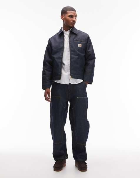 Carhartt WIP OG double-knee loose fit rigid denim jeans in dark blue (Part of a set) - view 1