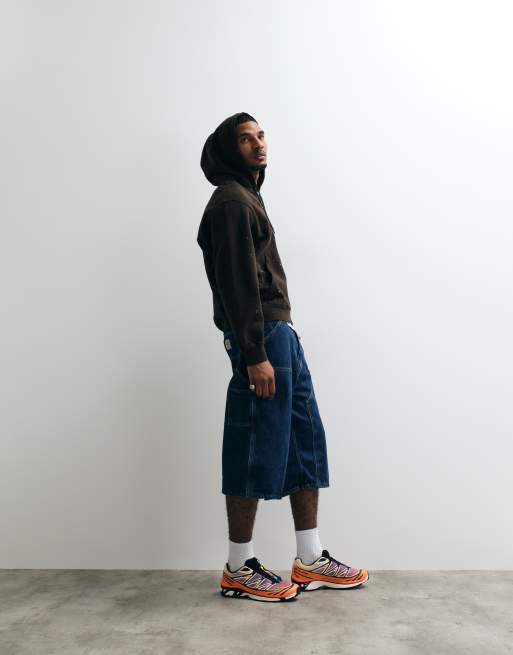 Carhartt WIP OG Double Knee løse jorts i blå stone washed, 3 af 5