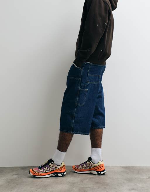 Carhartt WIP OG Double Knee løse jorts i blå stone washed, 4 af 5
