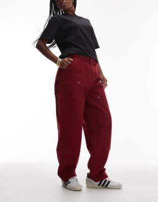 Carhartt Og Double Knee Pants In Red