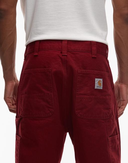 Carhartt WIP - OG Double Knee - Røde posede bukser, 4 af 5
