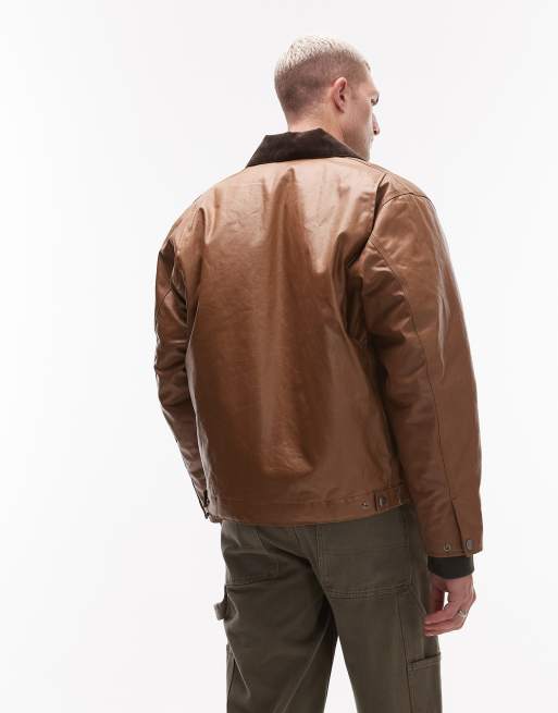 Carhartt WIP - OG - Giacca marrone cerata, 3 di 5