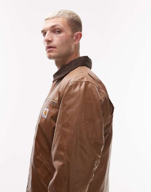 Carhartt WIP - OG - Giacca marrone cerata, 4 di 5