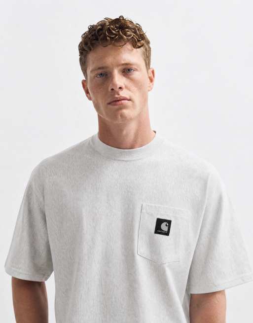 Carhartt WIP OG loose pocket t-shirt i askmelerad grå, 10 av 10