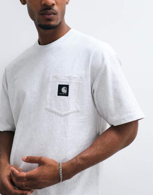 Carhartt WIP OG Loose Pocket T-Shirt in aschgrau meliert, 3 von 10