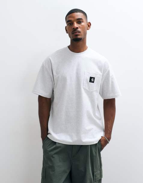 Carhartt WIP OG Loose Pocket t-shirt in ash heather grey - view 1