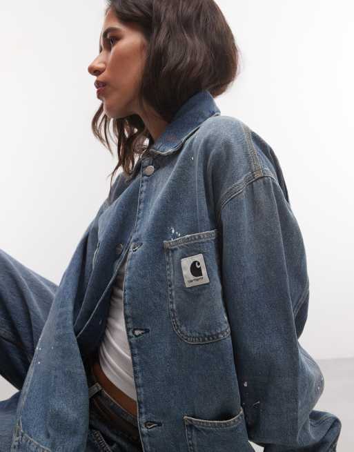 Carhartt WIP OG Michigan coat en denim bleu, 3 de 4