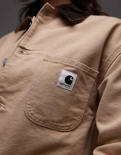 Carhartt WIP OG michigan coat in beige | ASOS