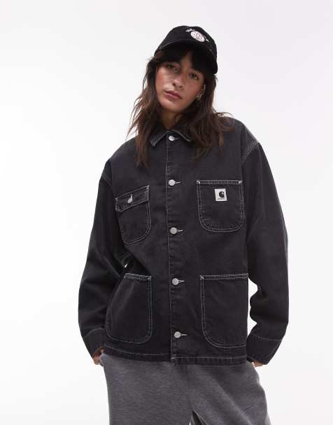 Carhartt WIP - OG Michigan - Denim jack in zwart - view 1