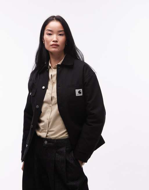 Carhartt WIP OG michigan jacket in black, 4 of 4