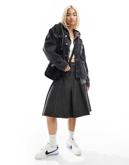 Carhartt WIP – OG Michigan – Jeansjacke in schwarzer Waschung, 4 von 4