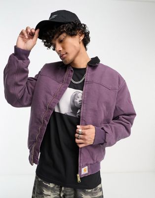 Carhartt WIP og santa fe jacket in purple