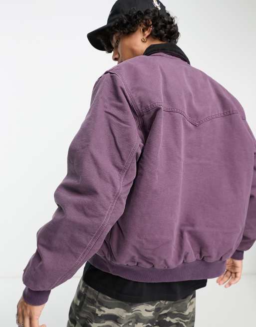 Carhartt WIP og santa fe jacket in purple