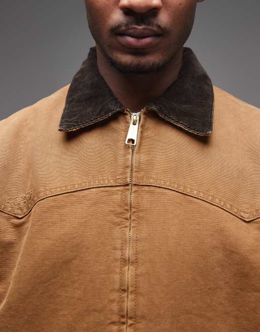 Carhartt WIP - OG - Santa Fe - Veste camionneur - Marron clair délavé, 5 de 5