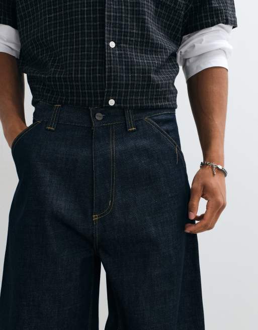 Carhartt WIP - OG Single Knee - Jean droit ample - Bleu délavé moyen, 3 de 5