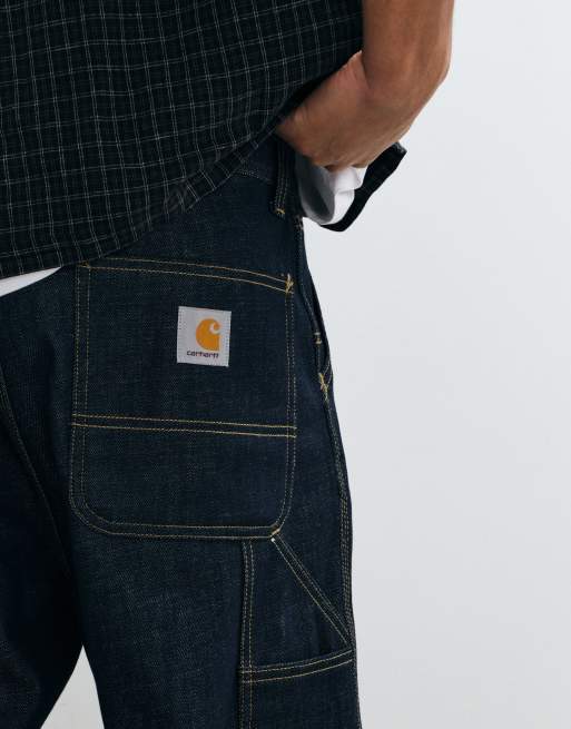 Carhartt WIP - OG Single Knee - Jeans dritti ampi lavaggio blu medio stone wash, 2 di 5