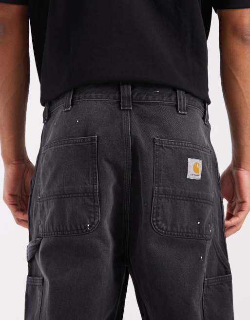 Carhartt WIP OG Single Knee loose fit jeans in black wash, 4 of 5