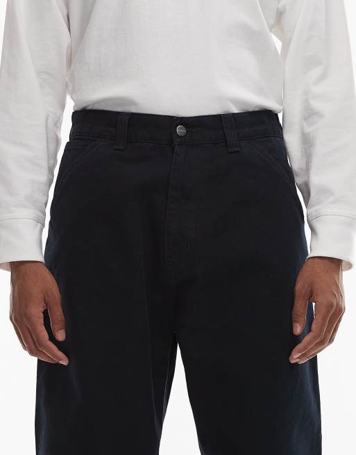 Carhartt WIP OG single knee loose fit trousers in dark navy, 4 of 5