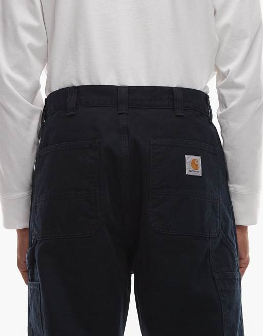 Carhartt WIP OG single knee loose fit trousers in dark navy, 5 of 5