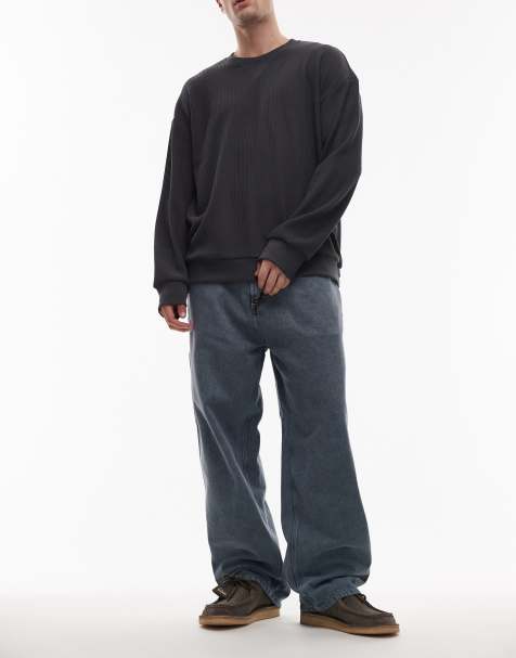 Carhartt WIP OG single knee loose straight fit jeans in blue fog wash - view 1