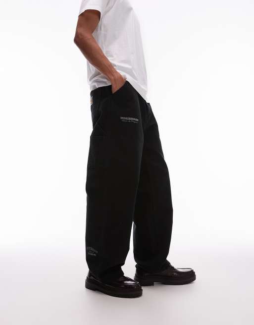 Carhartt WIP - OG Single Knee - Pantalon à imprimé graphique - Noir, 3 de 5